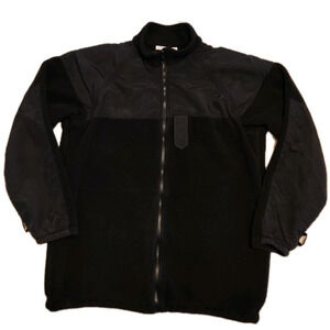 US Navy Fleece Liner Parka Size Medium X-Long Black Full Zip BIB Military Warm